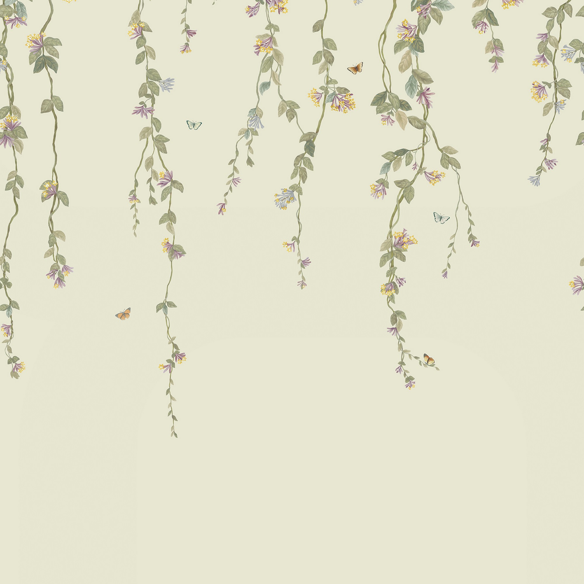 Hummingbirds Flora Wallpaper Panel 1242013 By Cole Son In Multi Old Olive Eau Du Nil